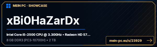 PC-Showcase xBi0HaZarDx von 2xxEISTEExx2 auf MEIN PC