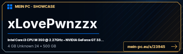 PC-Showcase xLovePwnzzx von xLovePwnzzx3 auf MEIN PC