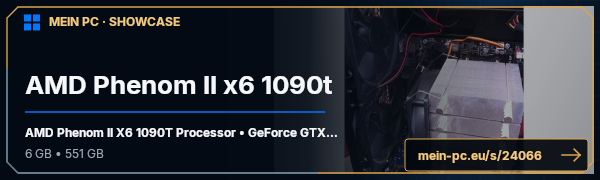 PC-Showcase AMD Phenom II x6 1090t von kRn auf MEIN PC