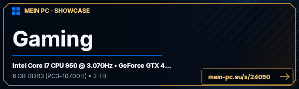 PC-Showcase Gaming von WolfpackGTX auf MEIN PC