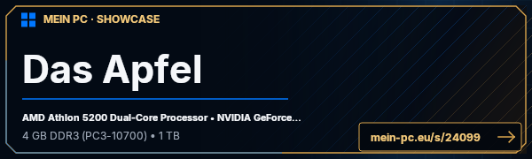 PC-Showcase Das Apfel von Das Apfel auf MEIN PC