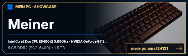 PC-Showcase Meiner von jcfci auf MEIN PC