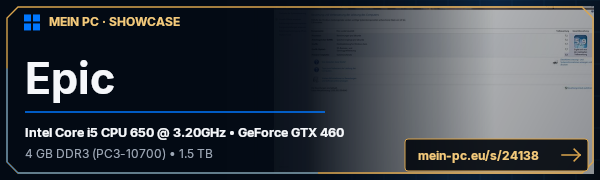 PC-Showcase Epic von Lazy auf MEIN PC