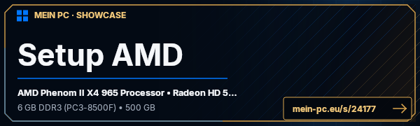 PC-Showcase Setup AMD von shadowcom auf MEIN PC