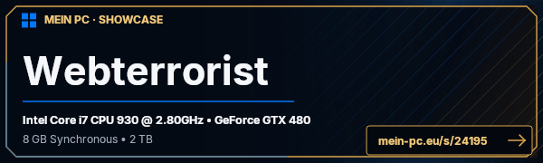PC-Showcase Webterrorist von Webterrorist auf MEIN PC