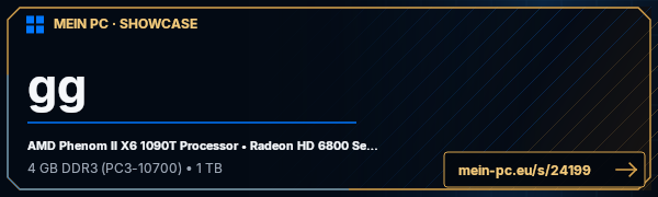 PC-Showcase gg von Hiron auf MEIN PC