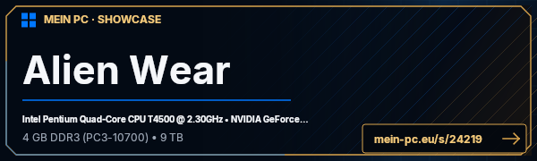 PC-Showcase Alien Wear von John5851 auf MEIN PC
