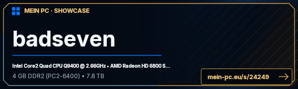 PC-Showcase badseven von gaert0r auf MEIN PC