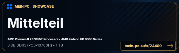 PC-Showcase Mittelteil von hperd auf MEIN PC