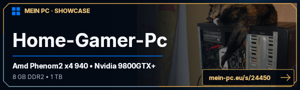 PC-Showcase Home-Gamer-Pc von Headhunter187 auf MEIN PC