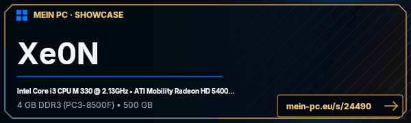 PC-Showcase Xe0N von Xe0N auf MEIN PC