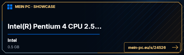 PC-Showcase Intel(R) Pentium 4 CPU 2.53GHz von cityscape auf MEIN PC