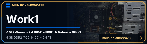 PC-Showcase Work1 von vista232 auf MEIN PC