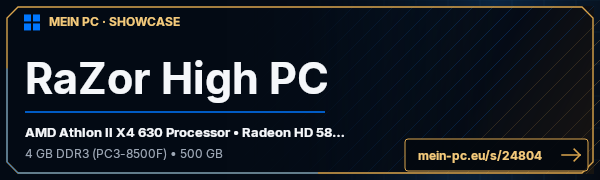 PC-Showcase RaZor High PC von RaZor123 auf MEIN PC