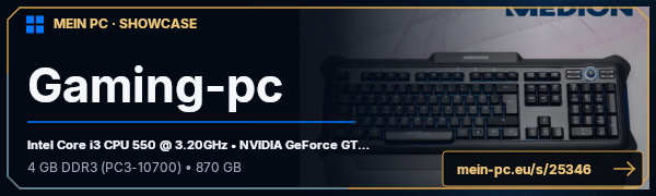 PC-Showcase Gaming-pc von marcel1122 auf MEIN PC