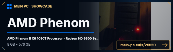 PC-Showcase AMD Phenom von Fadrad auf MEIN PC