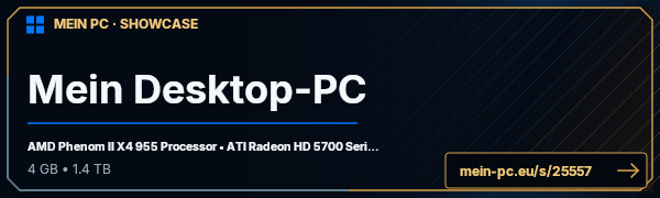 PC-Showcase Mein Desktop-PC von Flagrunner auf MEIN PC