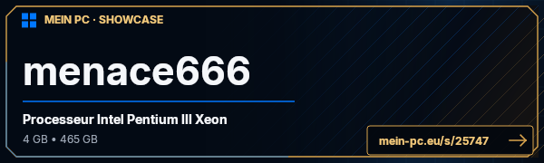 PC-Showcase menace666 von menace666 auf MEIN PC