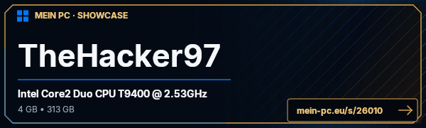 PC-Showcase TheHacker97 von TheHacker97 auf MEIN PC