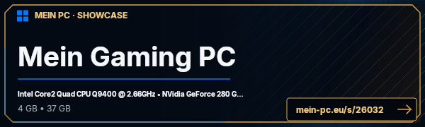 PC-Showcase Mein Gaming PC von Conquers auf MEIN PC