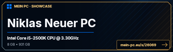 PC-Showcase Niklas Neuer PC von Cooky auf MEIN PC