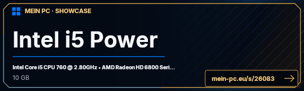 PC-Showcase Intel i5 Power von Marv1980 auf MEIN PC