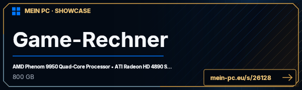 PC-Showcase Game-Rechner von duolaps auf MEIN PC