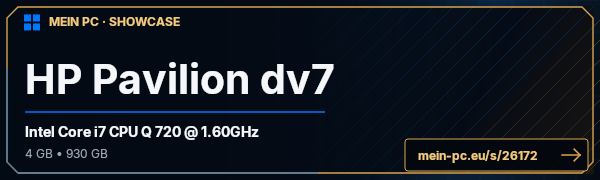 PC-Showcase HP Pavilion dv7 von drifter213 auf MEIN PC