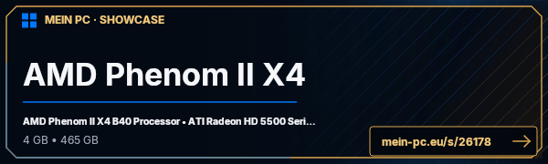 PC-Showcase AMD Phenom II X4 von Thomy auf MEIN PC