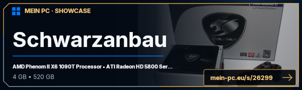 PC-Showcase Schwarzanbau von Schwarzanbau auf MEIN PC