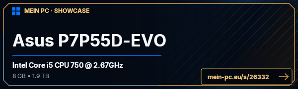 PC-Showcase Asus P7P55D-EVO von firepointer3000 auf MEIN PC