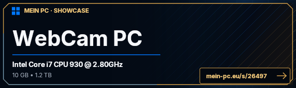 PC-Showcase WebCam PC von HotSunny20 auf MEIN PC