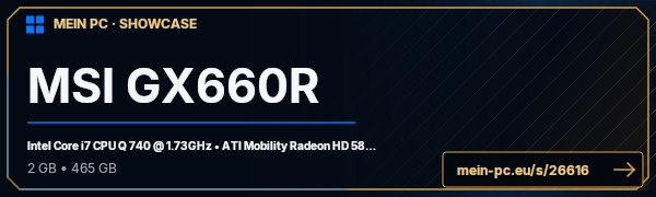 PC-Showcase MSI GX660R von Herre auf MEIN PC