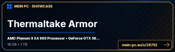 PC-Showcase Thermaltake Armor von Serato auf MEIN PC