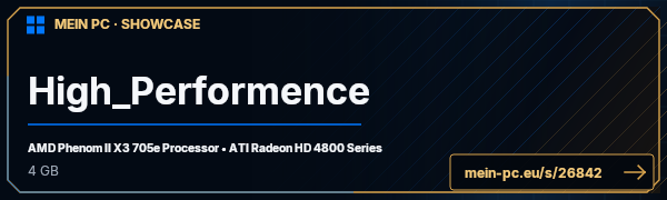 PC-Showcase High_Performence von High_Performence auf MEIN PC