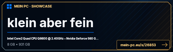 PC-Showcase klein aber fein von =GMG= bLy auf MEIN PC