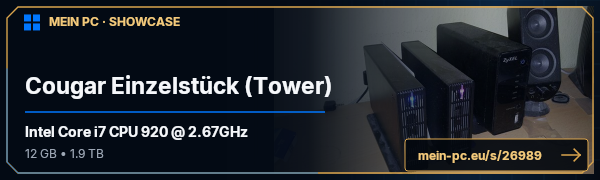 PC-Showcase Cougar Einzelstück (Tower) von DJFreestyler auf MEIN PC