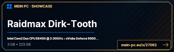 PC-Showcase Raidmax Dirk-Tooth von Kevin_Chrom auf MEIN PC