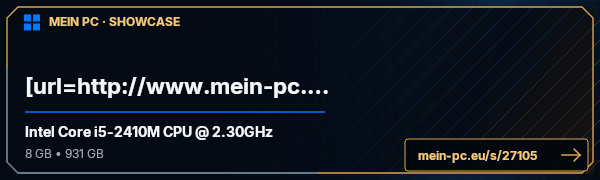 PC-Showcase [url=http://www.mein-pc.eu/Profil/Packar von game auf MEIN PC