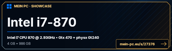 PC-Showcase Intel i7-870 von xxzeljkoxx auf MEIN PC