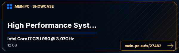 PC-Showcase High Performance System von BlackSoulSpirit auf MEIN PC