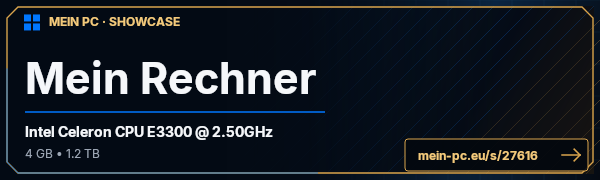 PC-Showcase Mein Rechner von hardjumpr auf MEIN PC