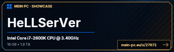 PC-Showcase HeLLSerVer von eLDiabLo73 auf MEIN PC