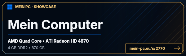 PC-Showcase Mein Computer von lukasgast auf MEIN PC