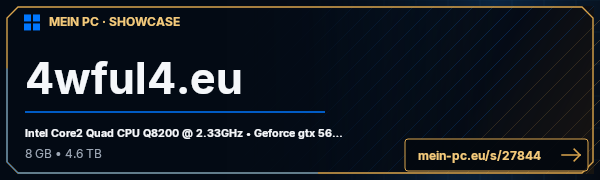 PC-Showcase 4wful4.eu von 4wful4 auf MEIN PC