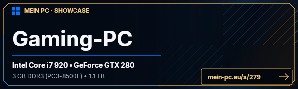 PC-Showcase Gaming-PC von DarkVIP auf MEIN PC