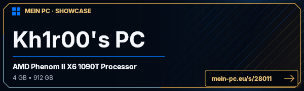 PC-Showcase Kh1r00's PC von Kh1r00 auf MEIN PC