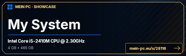 PC-Showcase My System von Chymon auf MEIN PC
