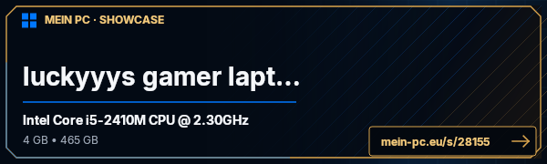 PC-Showcase luckyyys gamer laptop von luckyyy auf MEIN PC