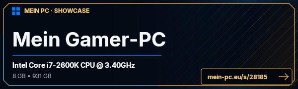 PC-Showcase Mein Gamer-PC von Risenfan auf MEIN PC